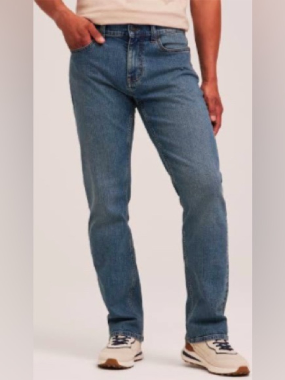 Denver Hayes Relaxed Taper Jeans 34x28 Classic Fit Medium Wash Everyday Denim